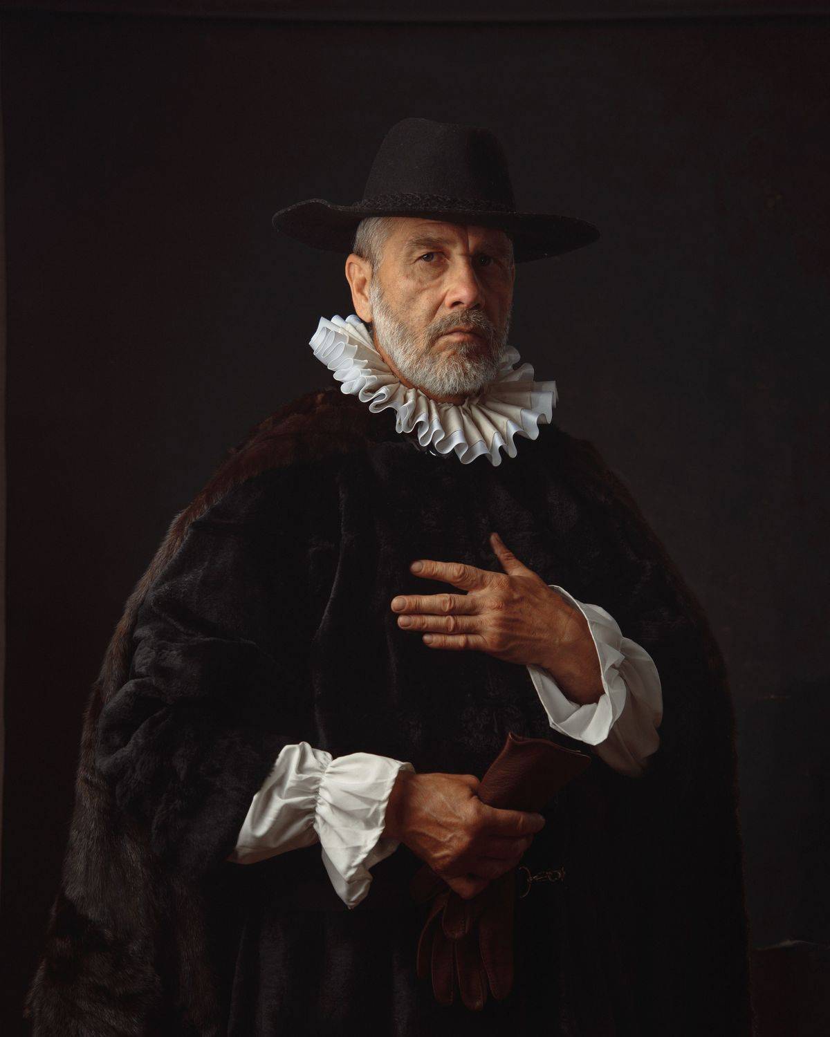 мжучина, портрет, борода, рембрандт, Александр Никитин