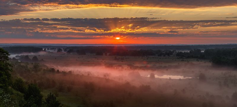 пейзаж Дыхание утра фото превью