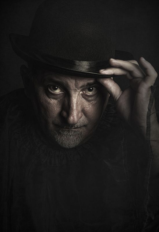 man, portrait, studio, male Hat portrait фото превью