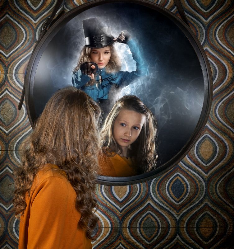 студийный портрет, детский портрет, концептуальное Ассоль фото превью