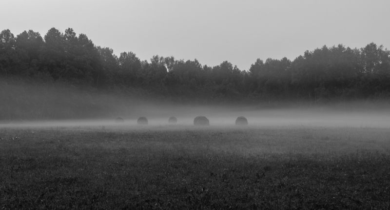озеро, стога озеро на рассвете фото превью