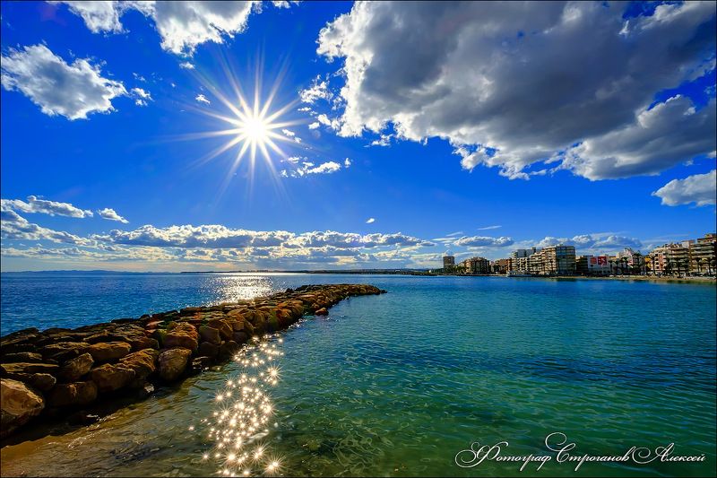 испания, торревьеха, море, ноябрь, аликанте, коста бланка, torrevieja, spain, alicante, пейзаж Испания ноябрь 2021, г Торревьеха, Средиземное море фото превью