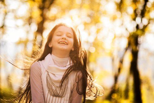 little girl in photonic sea