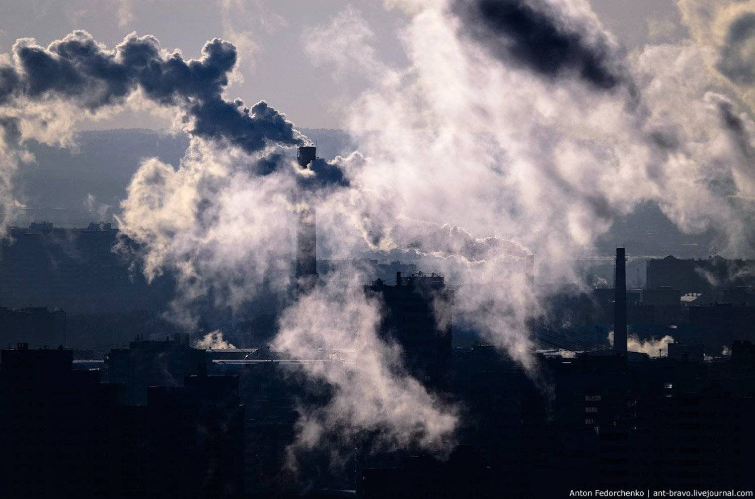 Дым, Екатеринбург, Мороз, Трубы, Антон Федорченко