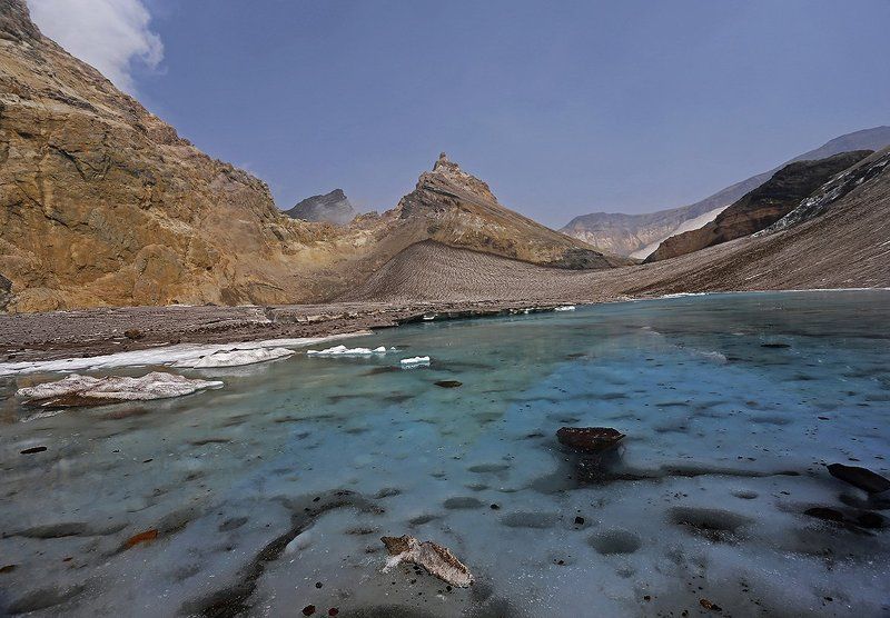 Озеро в кратере фото превью