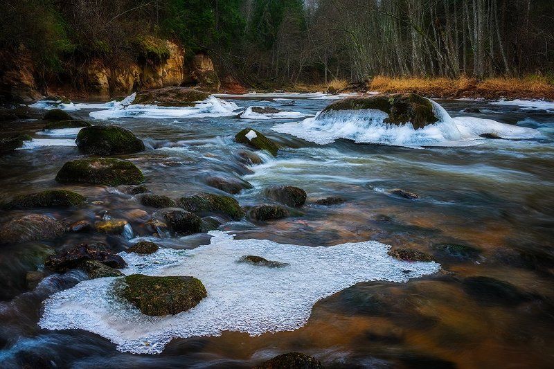Amata, Landscape, Latvia, Nature, Nikon d800e, River, Sigma 35mm F/1.4, Winter Amata river фото превью