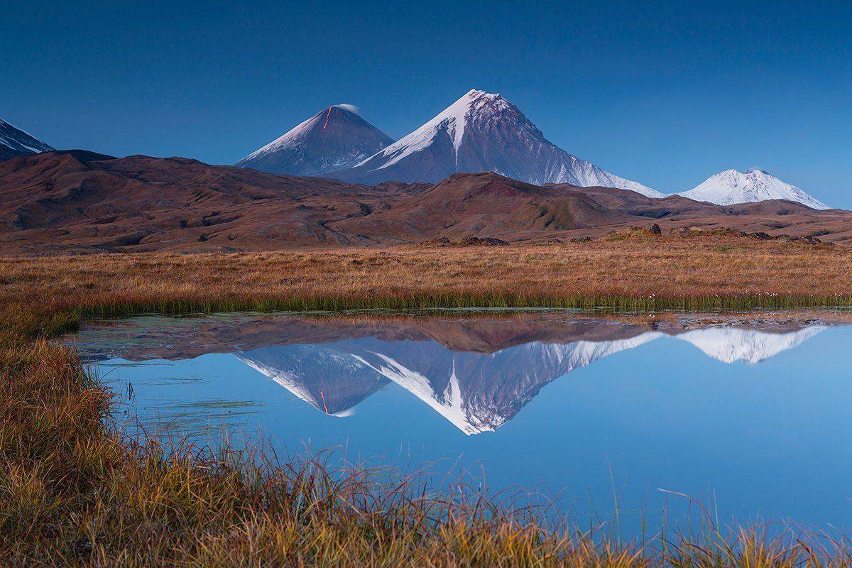 Вулкан, Извержение, Камчатка, Лава, Озеро, Осень, Денис Будьков