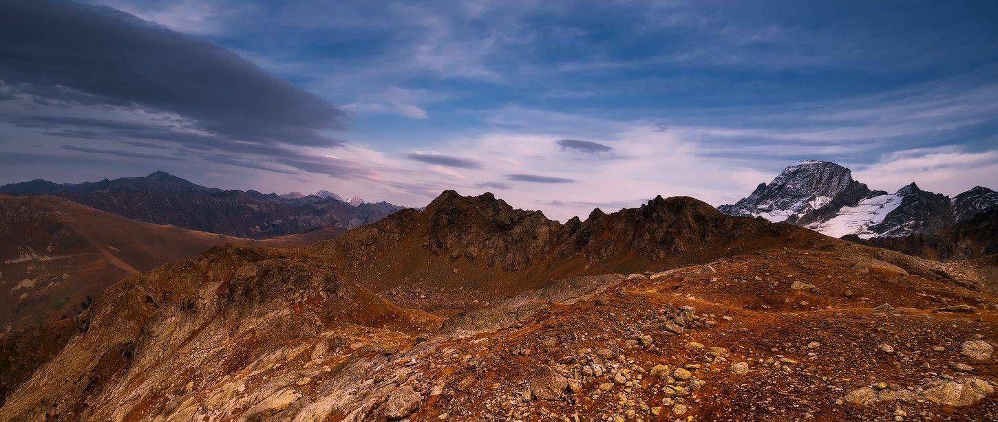 Архыз., Вечер, Горы, Природа, Олег