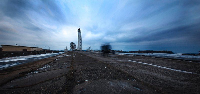 Blue, Clouds, LIGHTHOUSE, Man, Nikon D90, Photo, Photography, Road, Sky, Tree, Trees, Water, Winter, Дорога, Маяк, Небо *** фото превью