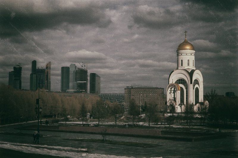 Москва, Москва-сити, Поклонная гора, Храм, Храм Георгия Победоносца Храм Георгия Победоносца на Поклонной горе фото превью