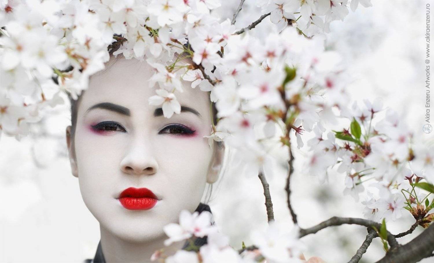 Geisha, Tree, Enzeru Akira