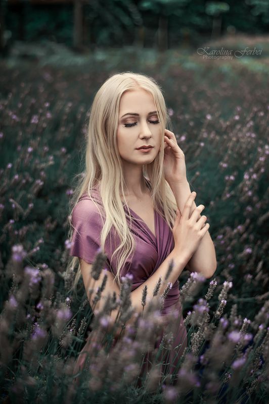 dress, makeup, magic, fine art, художественная фотография, lavender, purple, pink, blonde, лаванда Lavender Dreams 3 фото превью