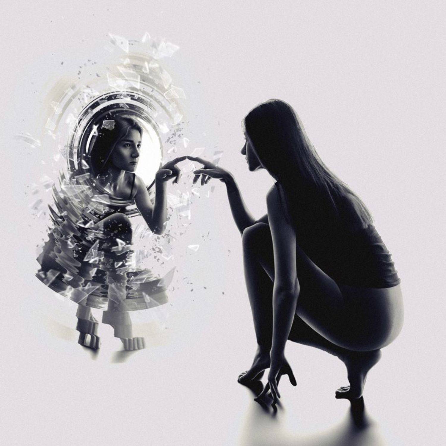 SURREAL, MONTAGE, IMAGINATION, SURREALISM, ART, DREAM, WOMAN, FINE ART ,OTHERSIDE, PORTRAIT, PORTAL,PASSAGE, HAND, GATEWAY, BROKEN, CONCEPTUAL ,SILHOUETTE, DARK, LIGHT, SHADOWS, MINIMALISM, Nur Ernehir