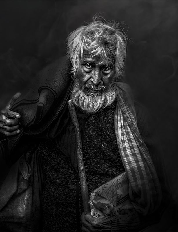 man, portrait, black and white The Face Of Street фото превью