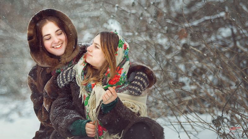 зима  В деревне фото превью