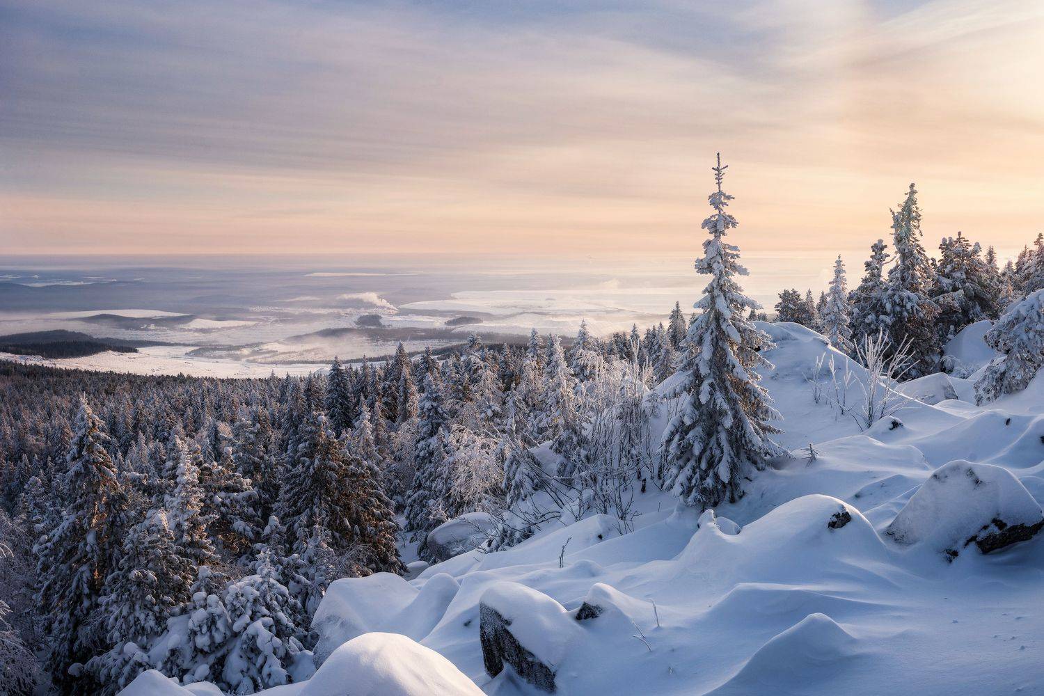 Качканар, ГОК, горы, зима, зимний пейзаж, Елена Соколова