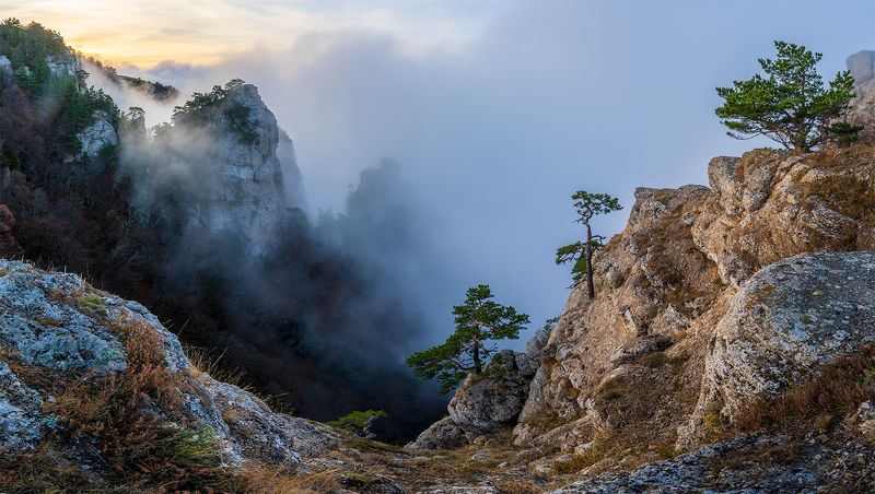 Рассвет в горах фото превью