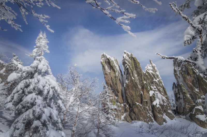 пейзаж, landscape, зима, winter, горы, mountines, урал, ural mountines, южный урал, south ural, таганай, taganay, природа россии, russian nature Зимняя Сказка Таганая фото превью