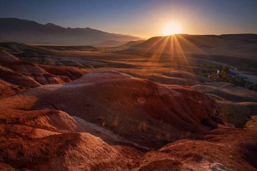 красный рассвет