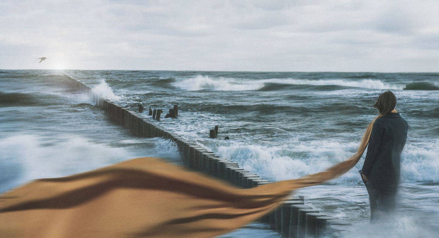 море,девушка,арт, Мария Буданова