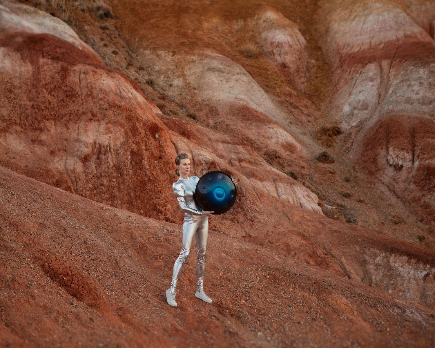 Nature, Desert, alien, music, ufo, mountain, fashion, fine art , Adventure, hang, ханг, марс, марсианин, инопланетянин, горы, пески, пустыня, алтай, Екатерина Кулакова
