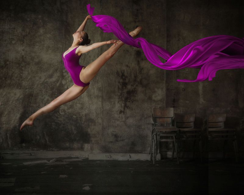 танец, девушка Полет фото превью