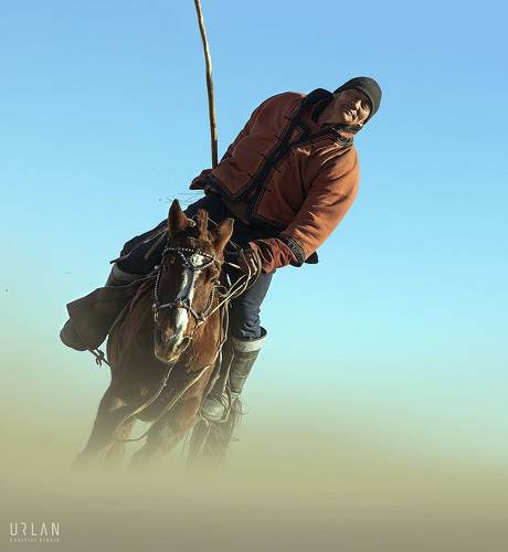 Mongolian horse riders