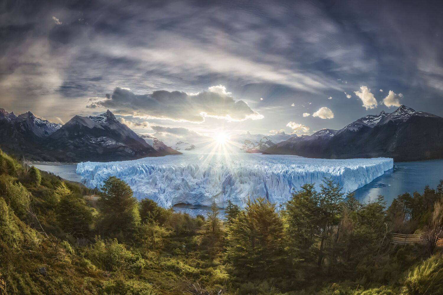 perito moreno, patagonia, argentina, fisheye, back light, патагония, аргентина, перито морено, фишай, контровой свет, Андрей Чабров