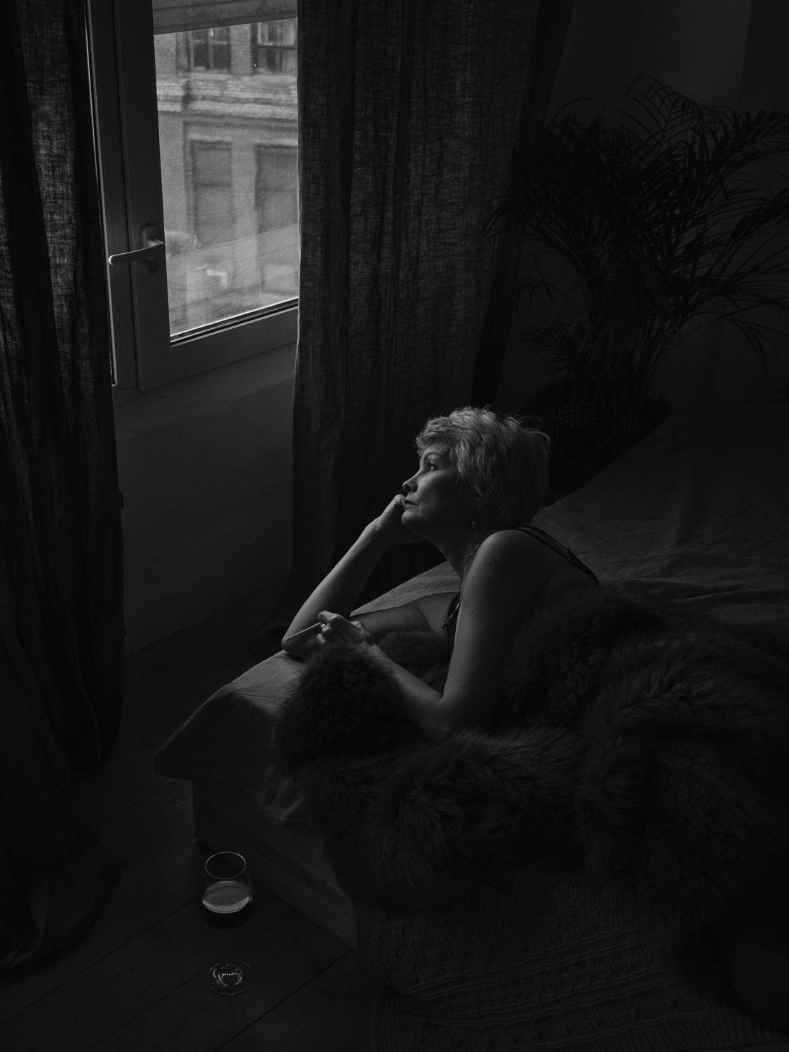 Monochrome, Black and white, Portrait, Moscow, Russia, Elena Beregatnova