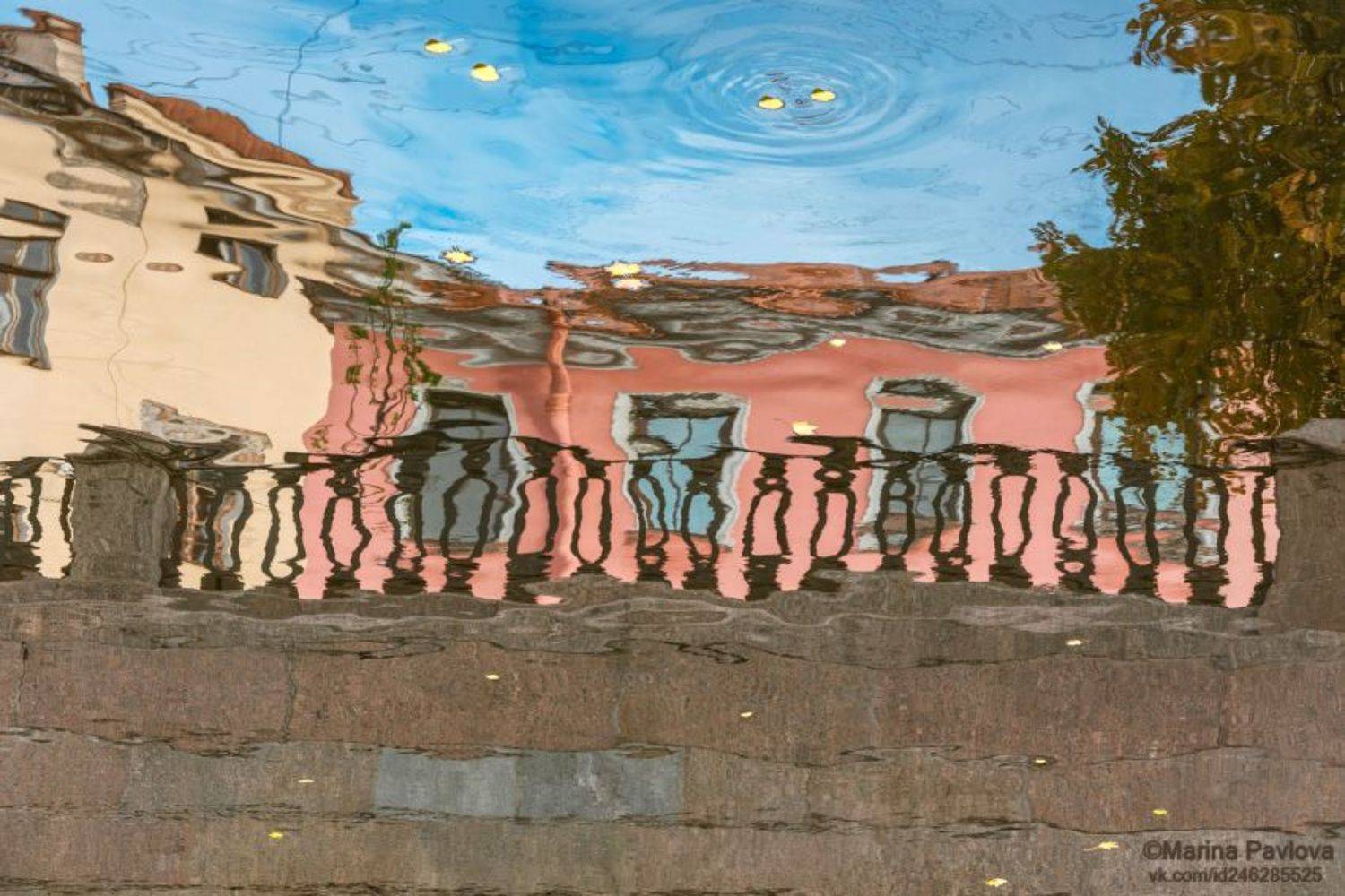 абстракция, акваабстракция, акваграфика, отражения на воде, парейдолия, петербургские акварели, осенние отражения, nikon, Марина Павлова