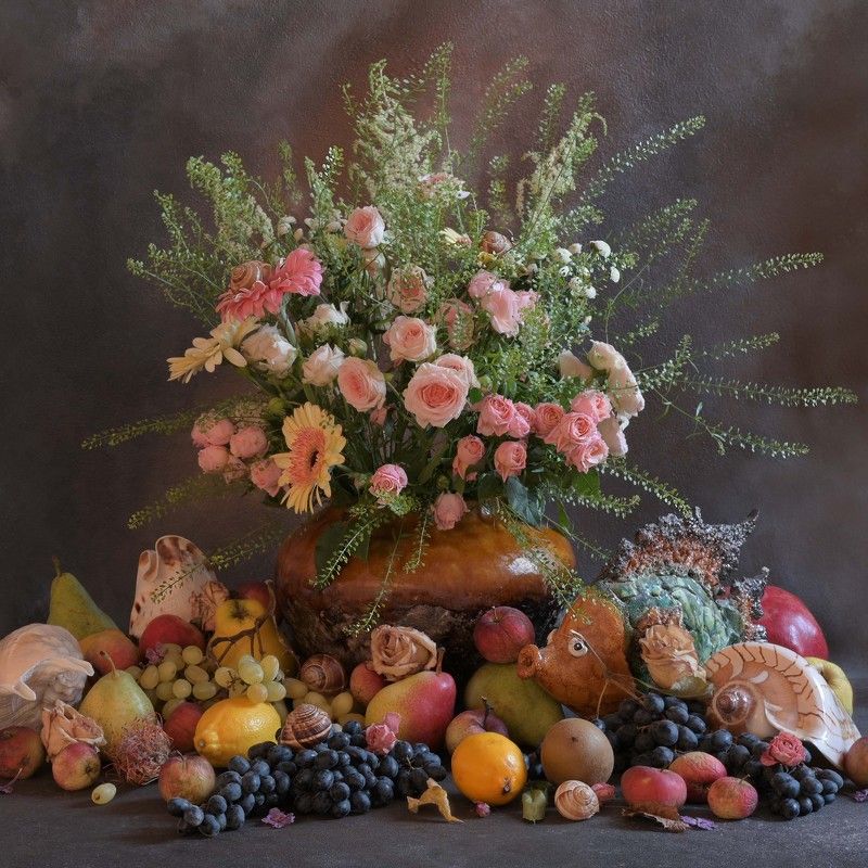 #натюрморт #still_life Натюрморт с розами (голландский мотив) фото превью