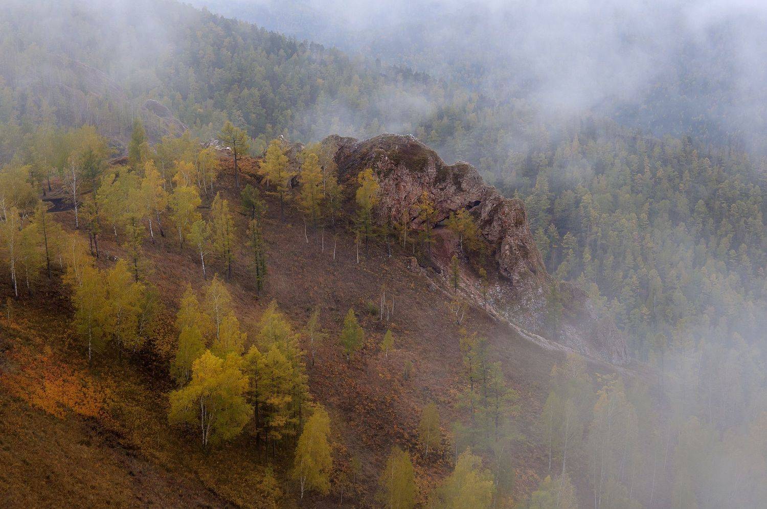 сибирь, торгашинский хребет , скала арка., Марина Фомина