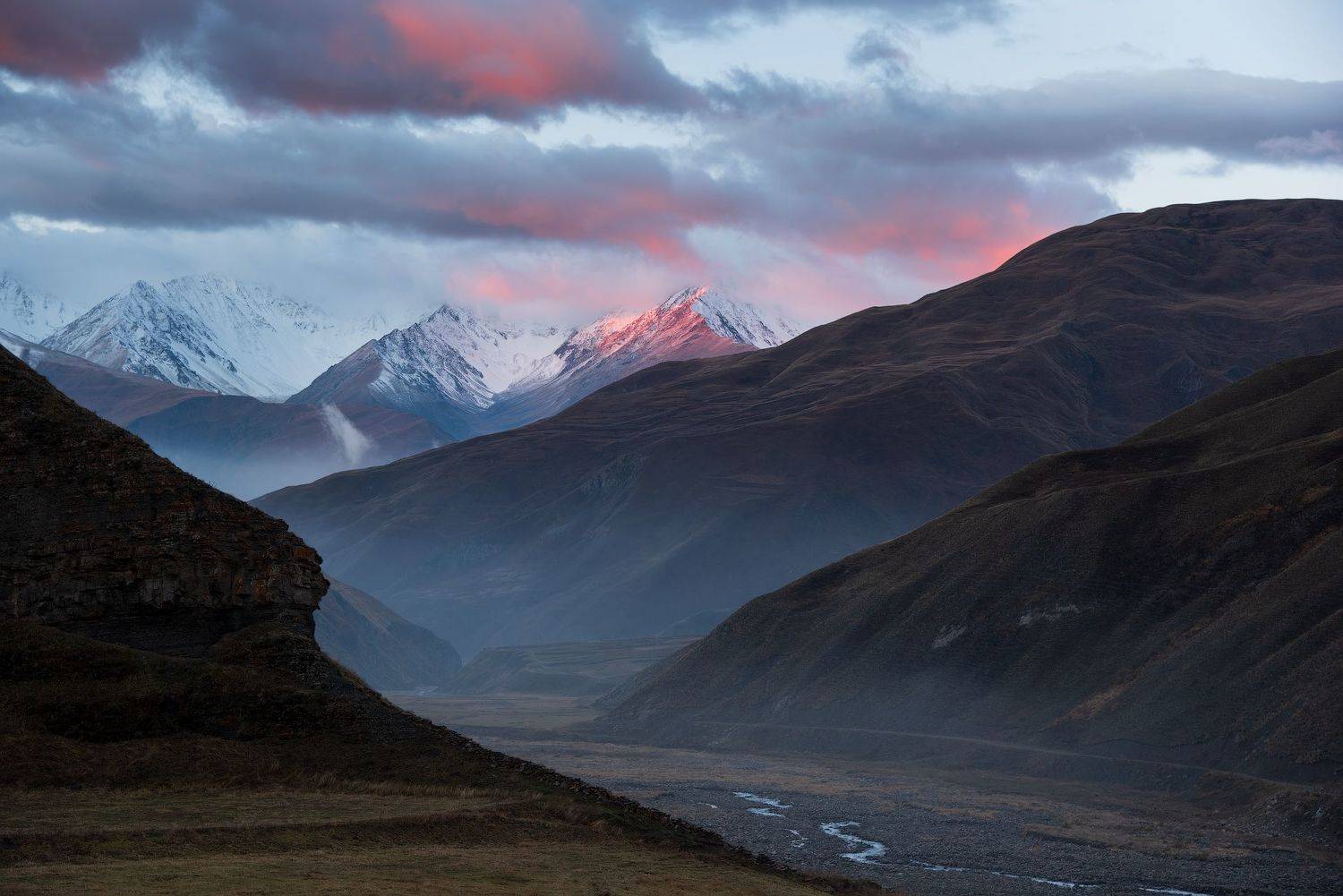 caucasus, mountains, dawn, dusk, clouds, journey, кавказ, дагестан, горы, рассвет, сумерки, облака, путешествие, Дмитрий