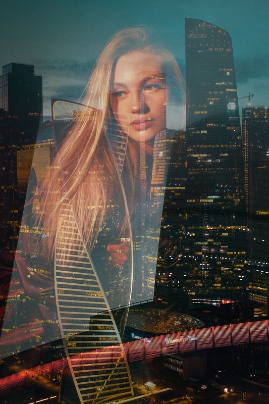 Огни большого города фото превью