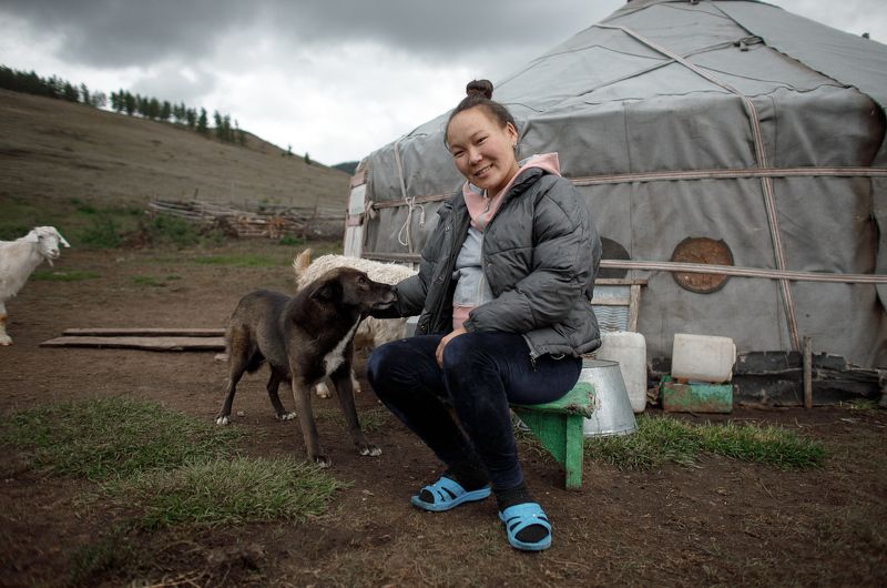 Тувинская девушка фото превью