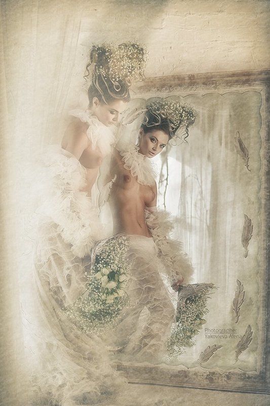 девушки, гламур, портрет, ню по ту сторону... фото превью