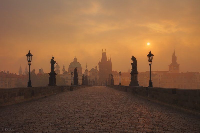 Карлов мост, Прага пражский тон фото превью