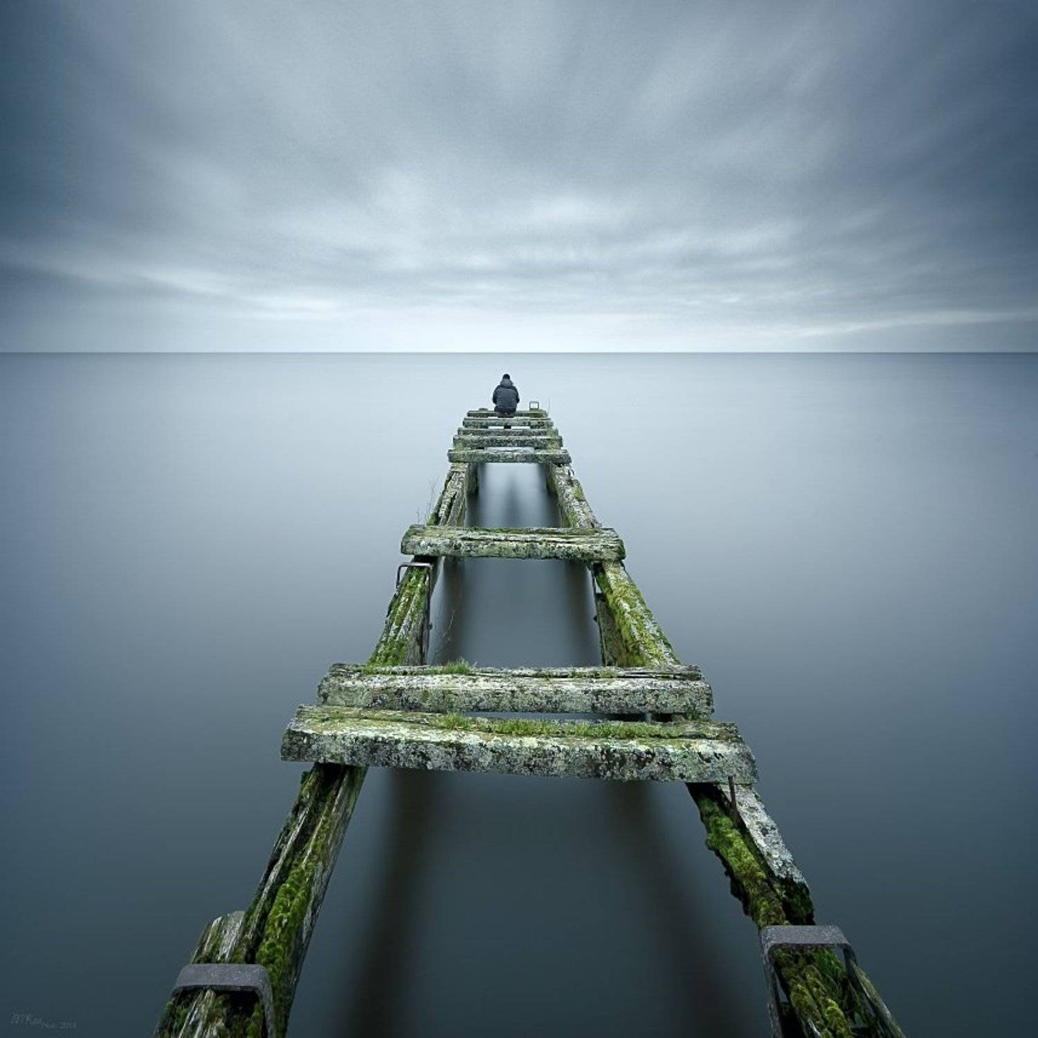 Colors, Lake, Long exposure, Lough Neagh, Man, Northern ireland, Old Bridge, Marius Kastečkas