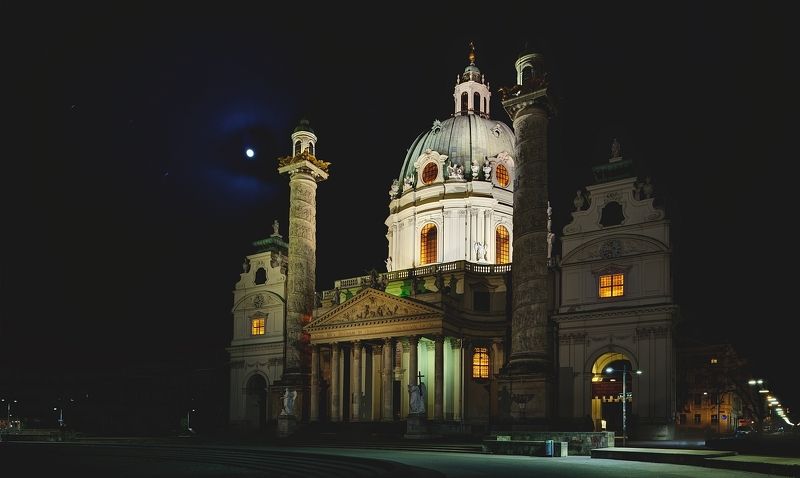 Вена, Город, Городской пейзаж, Ночь, Экстерьер Night City View (Wien) фото превью