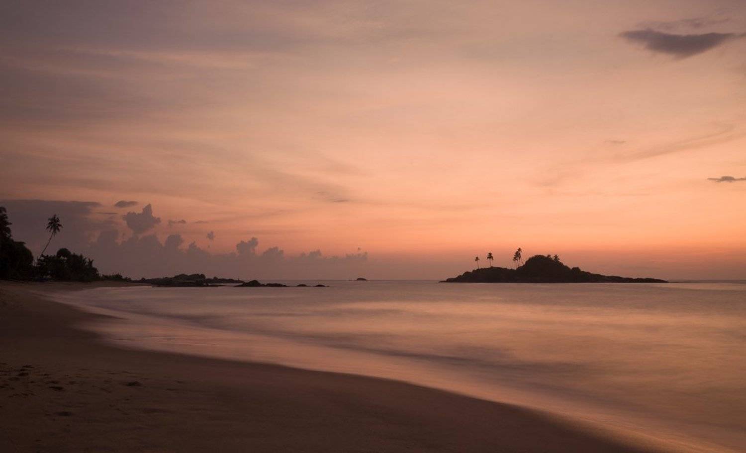 берег, камни, индийский, океан, островок, закат, шри, ланка, Георгий Машковцев