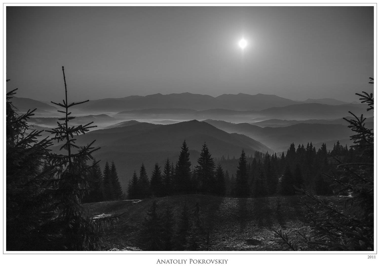 Анатолий покровский, Восход, Горы, Карпаты, Солнце, Туман, Утро, Анатолий Покровский
