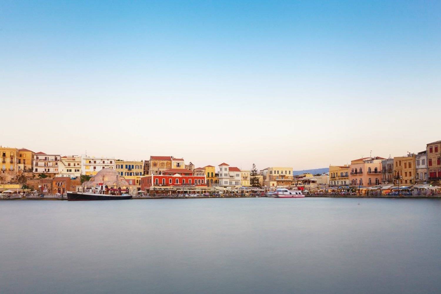 Архитектура, Вечер, Вечерний город, Город, Городской пейзаж, Греция, Длинная выдержка, Европа, Ханья, Дара Пилюгина