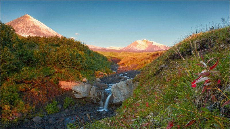 Утро в окрестностях Ключевской сопки. фото превью
