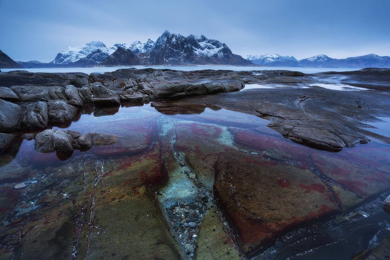 лофотены, норвегия, закат, море, Марина Маликова