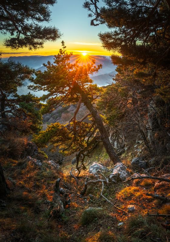 Вечер в горах фото превью