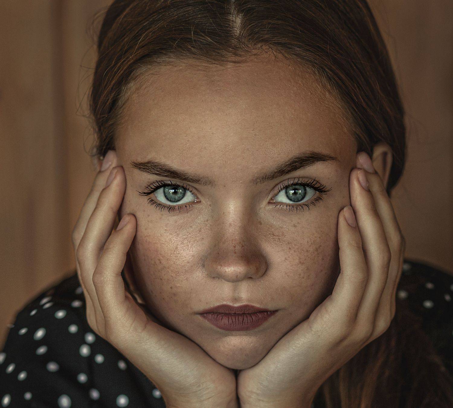 портрет, девушка, взгляд, Алексей Сологубов