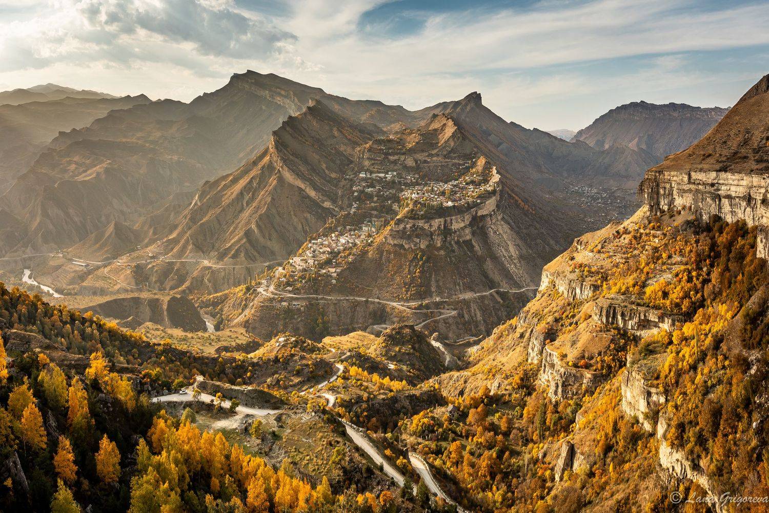 Пейзаж , Дагестан, горы, закат, осень, Лана Григорьева