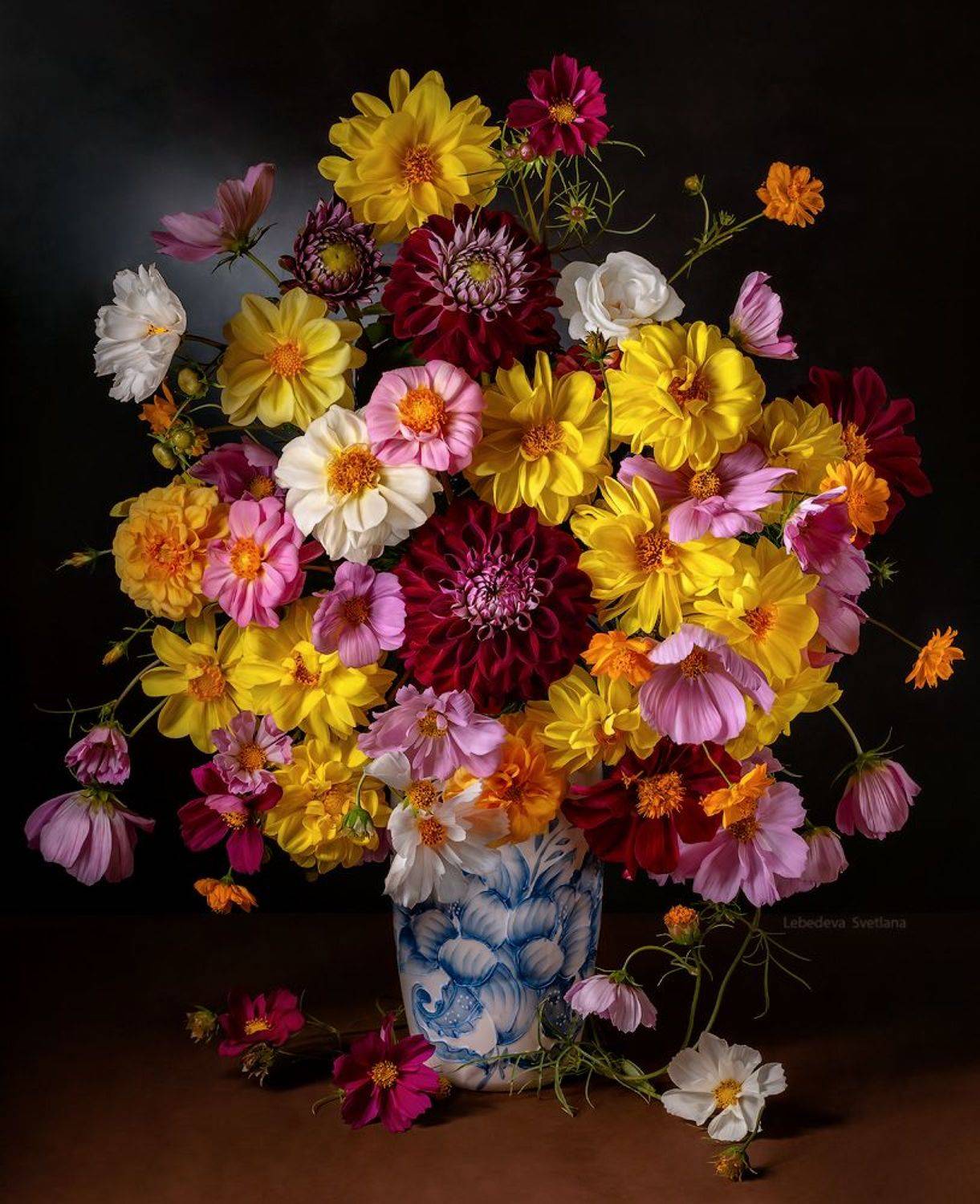 цветы,букет,георгины, Светлана Л.