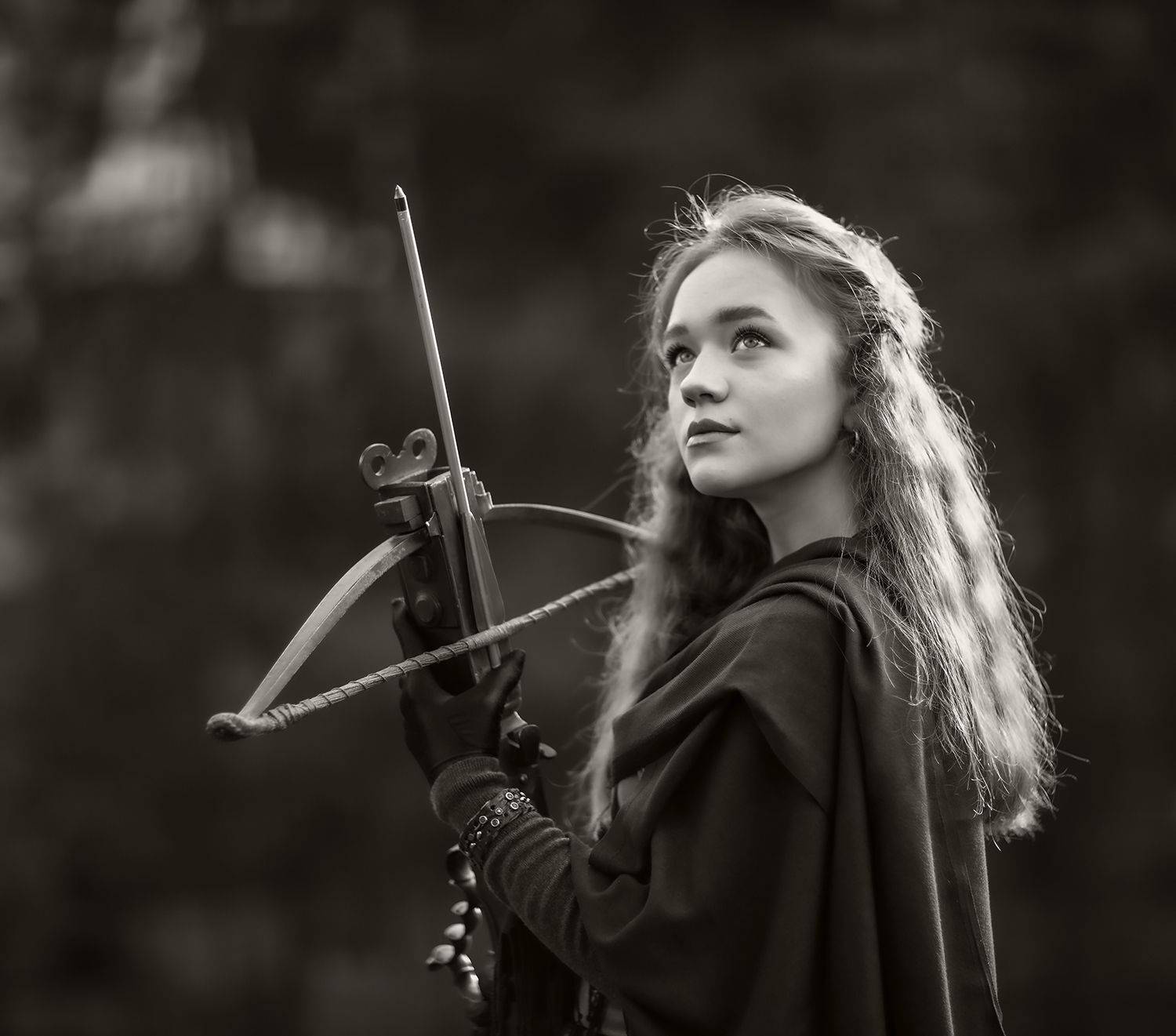 девушка, охотница, арбалет,постановка,лес, girl, hunter, arbalest, story, nature, Юлия Стукалова