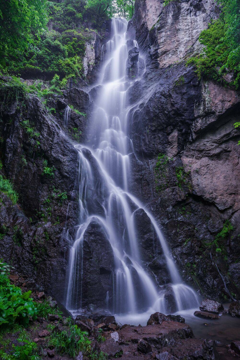 waterfall,vertical,nature,landscape, viktor demidov